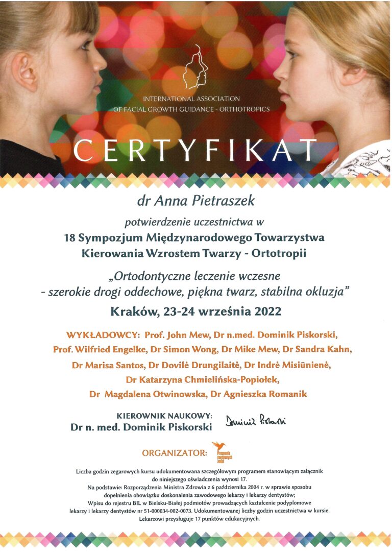 Certyfikat 48 - Anna Pietraszek - Dr Pe